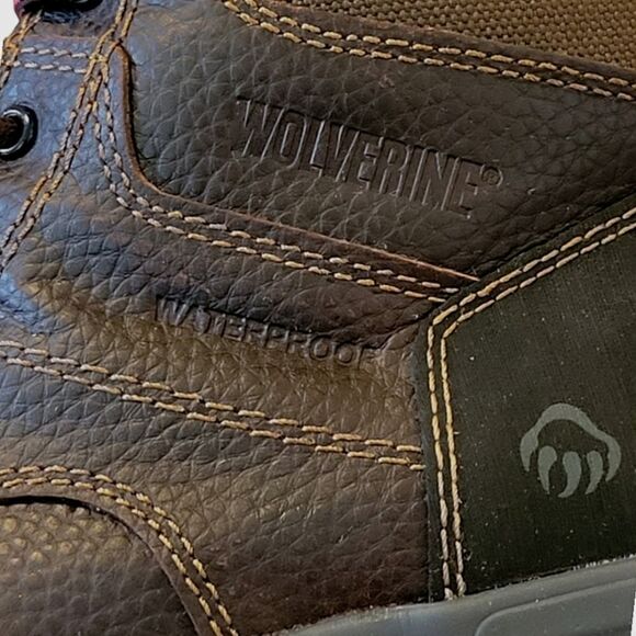 Wolverine Piper Brown Leather Waterproof Composite-Toe 6" Work Boot Size 10 - Picture 9 of 11